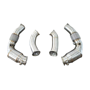 Tubo de bajada de acero inoxidable JYD para <span class=keywords><strong>BMW</strong></span> M5 <span class=keywords><strong>M8</strong></span> F90 F92 F93 LCI Inc <span class=keywords><strong>CS</strong></span> Late 2021 + Tubo de bajada - Product Image 1