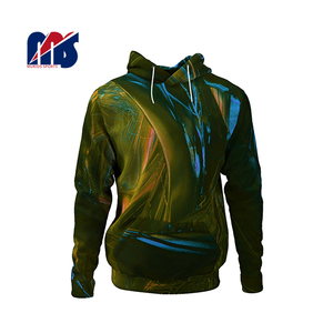 Conjuntos de Sudadera con capucha y cremallera completa para hombre personalizados de alta calidad, ropa de calle Unisex para estampado de piel abullonada, logotipo personalizado OEM - Product Image 1