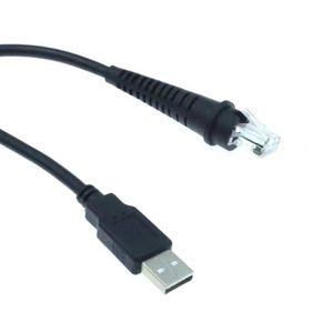 Cable de escáner de código de barras USB Honeywell compatible con Ms7120 Ms5145 negro - Product Image 3
