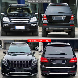 Kit de modificación de coche X164 2006-2012, actualización a modelo GLS X166, parachoques delantero, capó, parachoques trasero, guardabarros para Benz - Product Image 2