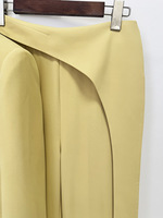 Ensemble tailleur élégant pour femme : Blazer à col rabattu et pantalon, couleur unie, tenue de bureau formelle