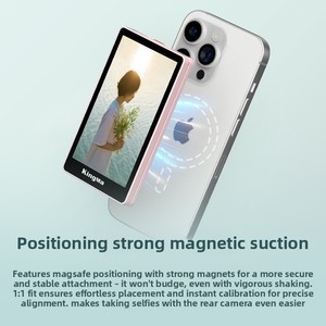 Moniteur de vlog/<span class=keywords><strong>selfie</strong></span> Kingma PH02 Max Ultra pour téléphone, écran tactile <span class=keywords><strong>4</strong></span> pouces, transmission vidéo caméra arrière pour TikTok, compatible iPhone - Product Image 4