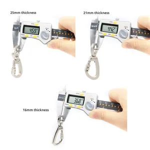 P116 Industrial Grade Zinc Alloy <strong>J</strong> <strong>Hook</strong> and Loop Fastener Dog Leash Buckle for Large Pets - Product Image 3