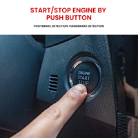 Système universel de bouton de démarrage d'entrée sans clé de voiture 12V Démarreur à bouton-poussoir