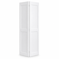 Portes pliantes de grange en MDF blanc fini de 96 po, épaisseur 1,38 po, pour villa, salon, hôtel et ferme (planches uniquement)