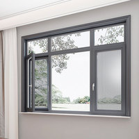 Sistema de Sellado de Ventanas Moderno, Insonorizado, de Aleación de Aluminio, con Diseño de Puente Roto Templado, Personalizado para Balcón