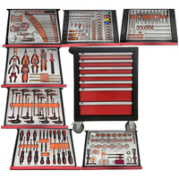 322 pièces ensembles d'outils en acier inoxydable robustes 7 tiroirs boîte à roulettes armoire à outils chariot chariot pour atelier de réparation automobile Support OEM