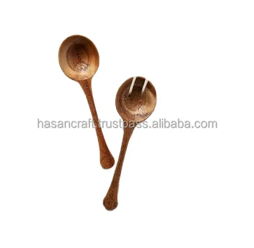 100% Natural Wooden Cutlery Set Handmade Wooden Spoon Wholesale Spoon And Hot Selling Product Use For Home Hotel And Restaurant