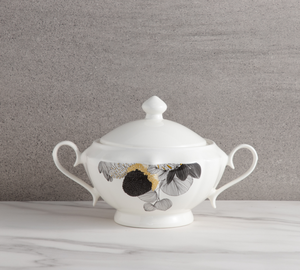 Factory Custom Branded Sunflower Pattern Bone China <b>Dinner</b> <b>Set</b>, Premium Multi-piece Tableware Gift Box Bulk Supply - Product Image 6