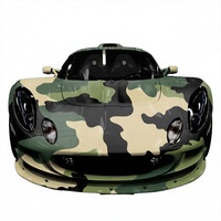 Film adhésif personnalisé en vinyle pour voiture, autocollant PVC pour carrosserie, décalcomanie camouflage pour extérieur automobile