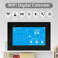 AMABOO 7 pouces heure jour Date affichage Lcd vidéo image réveil de bureau avec heure de conversation calendrier numérique horloge pour personnes âgées
