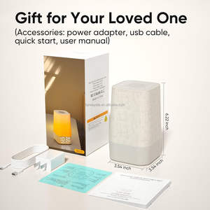 Máquina de Sonido, Máquina de Ruido Blanco con <span class=keywords><strong>30</strong></span> Sonidos Relajantes, Temporizador de Sueño, Lámpara de Noche Regulable con Reloj - Product Image 5