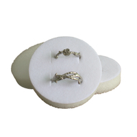 Boîte à bijoux en mousse PU, hauteur 2 cm, présentoir élégant pour bagues, emballage tendance