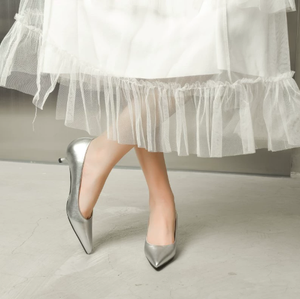 UP-5945r Ladies Party Dress High <strong>Heels</strong> Sandals Classic Sliver <strong>Stiletto</strong> 3cm <strong>Low</strong> <strong>Heel</strong> Pumps Shoes for Women - Product Image 3