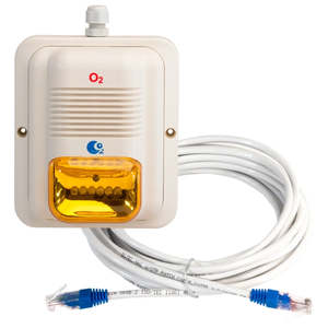 Kit aggiuntivo con sirena/faro lampeggiante a LED in vetro ambrato per sistemi LogiCO2 O2 - Product Image 1