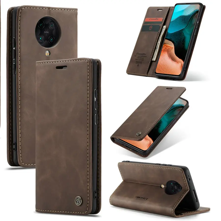 CaseMe for Nokia 7.2 / 6.1 Phone Case Stand Fold Cover Strong Magnetic Cellphone for iPhone 13 Leather Case, for iPhone 13 Case