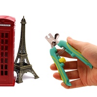 Coupe-ongles pour animaux de compagnie CW5043 avec mécanisme à ressort robuste, bord incurvé tranchant, finition dorée, pour la coupe des ongles et le repiquage des griffes