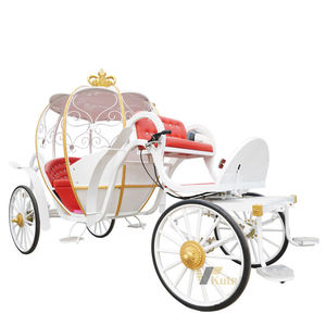 Fabricant de chariots électriques modernes sans chevaux, modèle Citrouille de Cendrillon, blanc - Product Image 1