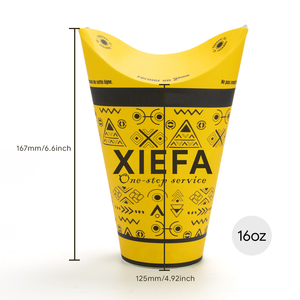 Vaso de Papel <span class=keywords><strong>para</strong></span> Café con Diseño de Mariposa Sonriente, Personalizado con Logotipo, Ecológico, Desechable, Biodegradable, de Pared Simple o Doble, <span class=keywords><strong>para</strong></span> Bebidas Frías o Calientes - Product Image 3
