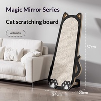 Planche à gratter pour chat, motif dessin animé, 1 niveau, 60 cm, résistante aux rayures, anti-usure, anti-chute, murale, anti-griffures pour chat