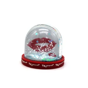 Custom Souvenir Photo Frame Kit Christmas Santa <strong>Snowman</strong> Plastic Water Snow <strong>Globe</strong> - Product Image 1