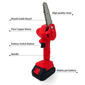 <span class=keywords><strong>WELLERMAN</strong></span>-motosierra inalámbrica, 4 pulgadas, 21V, batería eléctrica, sierras de cadena, Mini motosierra - Product Image 4
