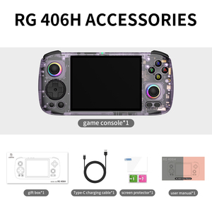 Anbernic, Nuevo Diseño, Consola de Juegos Retro Portátil Anbernic RG 406H, 128G, Pantalla Táctil IPS de 4 Pulgadas, Reproductor de Videojuegos T820 - Product Image 4