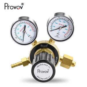 Reguladores de presión de <span class=keywords><strong>gas</strong></span> de latón completo ajustables de alta precisión Provov para argón nitrógeno CO2 oxígeno - Product Image 2