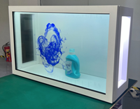 Pantalla Holográfica 3D Transparente de 21.5 Pulgadas para Publicidad, Vitrina LCD Transparente