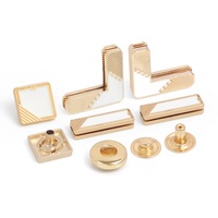Ensemble de boutons pression à pince en métal avec motif de logo personnalisé, carré de 12mm, attaches en alliage de zinc, pour chemises et vêtements pour hommes.