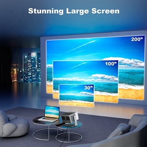โปรเจคเตอร์พกพาสำหรับดูหนัง ระบบแอนดรอยด์ <span class=keywords><strong>9</strong></span> ความละเอียด 4K WiFi 6 BT 600ANSI ความละเอียดเนทีฟ 1080P พร้อมระบบปรับภาพอัตโนมัติ Keystone สำหรับการตั้งแคมป์  พร้อมเครื่องฉายภาพแบบปิดผนึก <span class=keywords><strong>X10</strong></span> - Product Image 5