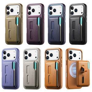 Étui portefeuille magnétique détachable de luxe avec pochette pour cartes de crédit, anti-RFID, pour iPhone 17 Pro Max, invisible - Product Image 4