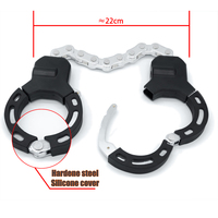 Antivol de chaîne UMEDO robuste en acier et ABS pour moto/vélo/scooter, avec manchette de 7 mm, accessoires