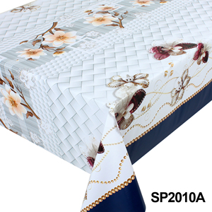 Nappe en PVC à imprimé floral, linge de table imperméable, résistant à l'huile, lavable, housse de table en vinyle pour salle à manger, décoration de la maison - Product Image 5