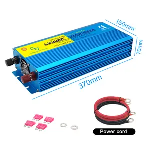 Pure Sine Wave Inverter DC 12v To AC 220v 2000W 3000W 4000W Volt LED Display Converter Transformer Car Inversor Solar Power