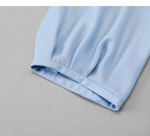 <span class=keywords><strong>Robe</strong></span> Cheongsam à manches longues <span class=keywords><strong>pour</strong></span> femmes, élégante, mode <span class=keywords><strong>de</strong></span> haute qualité, à volants, plissée, brillante, vente en gros - Product Image 5