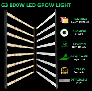 1060W الطيف الكامل للداخل البستانية ضوء LED الدفيئة مع US مخزون النباتات المزهرة IP65 720W ضوء النمو LED