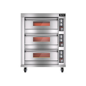 Four de boulangerie commercial intelligent à micro-ordinateur, à commande tactile, avec affichage numérique, 3 couches, 6/9 niveaux, haute efficacité, vente en gros - Product Image 2