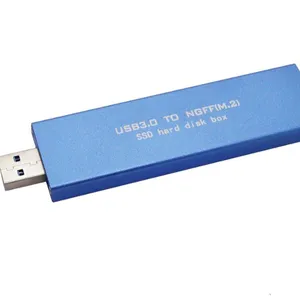 Aluminium M2 NGFFにUSB3.0 Hard Disk Box Black Blue Gold