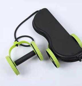 HAC Nhà Tập Thể Dục AB Bụng Bánh Xe Điện Con Lăn Trượt <span class=keywords><strong>Tone</strong></span> Lớn Tập Thể Dục Bốn Con Lăn Đặt - Product Image 4