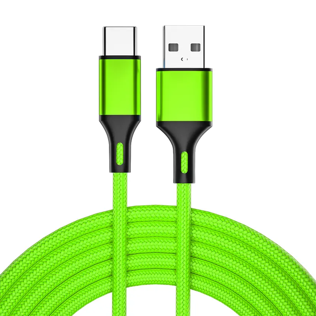 Wholesale High Selling Type C Fast Data Cable Nylon Braided 2.4A Fast Charging for for Computer Printer
