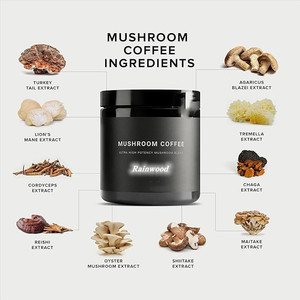 مسحوق مستخلص قهوة فطر رينوود 10 في <span class=keywords><strong>1</strong></span>، مكمل عضوي بتقنية OEM، مزيج مسحوق مستخلص عرف الأسد وريشي وشييتاكي - Product Image 4