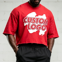T-shirts Homme Oversize Cropped Streetwear en Gros – T-shirt Homme Oversize Coupe Boxy Lourd – T-shirt Homme Grande Taille Personnalisable
