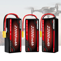 DEFNOCO Grand 6S Six axes UAV Quadcopter Multi-rotor Drone Batterie 16000mAh 22000mAh 22.2V 30C Drones Batterie Au Lithium