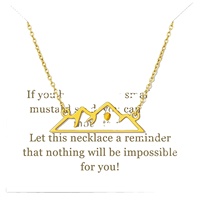 Cadeaux chrétiens de Pâques pour les femmes Collier de montagne inspirant Cadeaux d'anniversaire pour les femmes Adolescentes Amis Soeur, Catholique