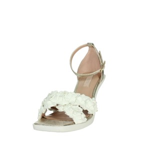 EX074 sandali con plateau bianco/oro con chiusura stringata alla moda e Sexy Design a punta e quadrato SA4109 - Product Image 6