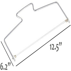 Séparateur de gâteau 304 à 2 fils, coupe-gâteau, diviseur et niveleur en acier inoxydable - Product Image 2