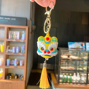 Llavero con Cabeza <span class=keywords><strong>de</strong></span> León, Amuleto <span class=keywords><strong>de</strong></span> la Suerte, Estilo Chino, para Llaves <span class=keywords><strong>de</strong></span> Coche, Colgante para Bolso, Llavero Creativo con León - Product Image 6