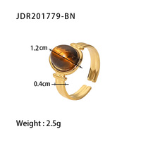 Bague en or 18K ovale oeil de tigre/vert/violet pierre Semi-gemme anneau ouvert femme