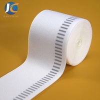 Bande élastique antidérapante en silicone tissé de 45 mm avec bande réfléchissante pour ourlet de maillot de cyclisme et short